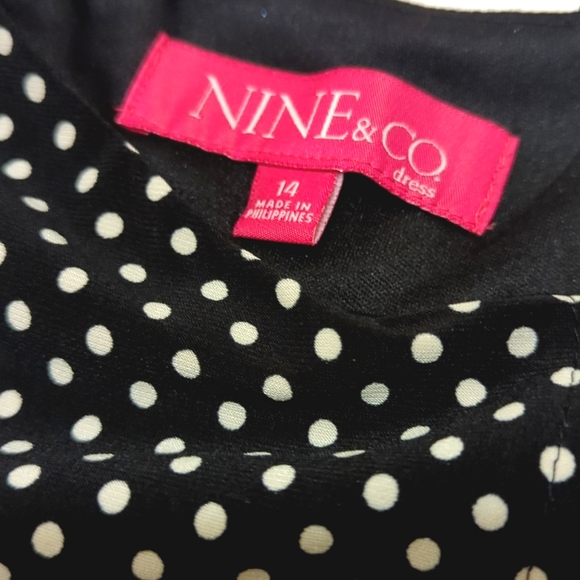 Nine & Co. | Polka Dot Midi | Drop Waist Dress | Shabby Chic | Summer | Trendy | - Picture 6 of 8